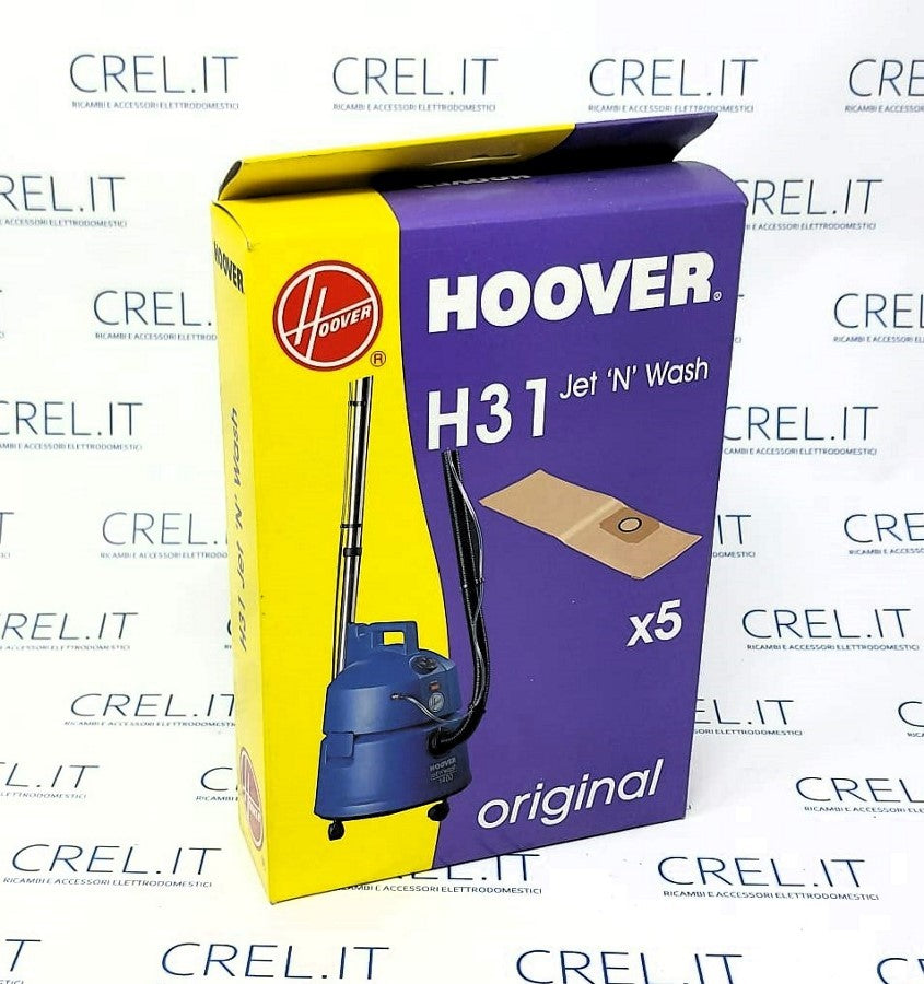 5 Sacchi Polvere Hoover Jet 'n' Wash H31 09174350