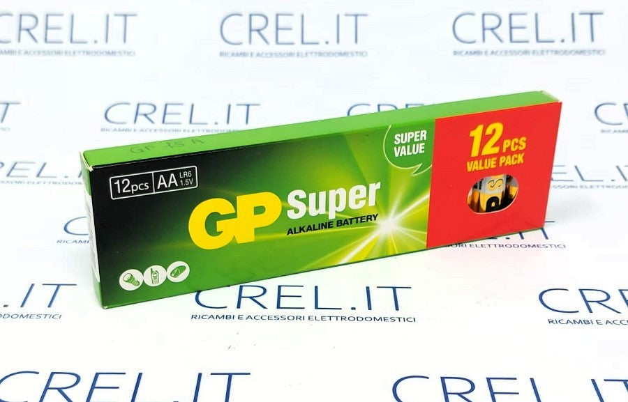 12 Batterie Stilo Aa Gp Super Alkaline